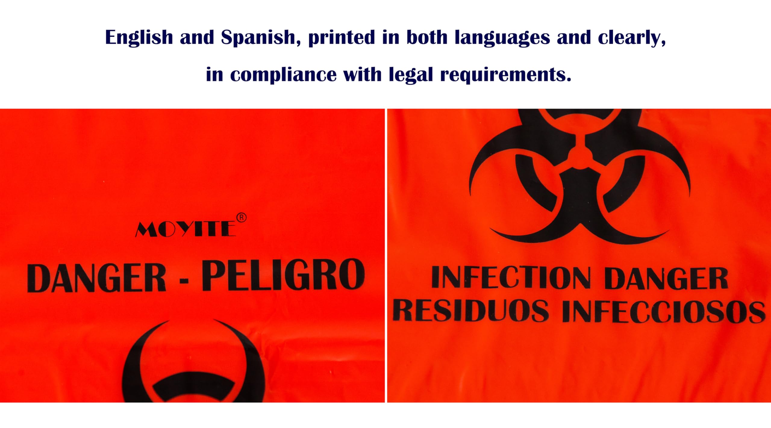 Amazon.com: Moyite Biohazard Bags Small with Strong Adhesive